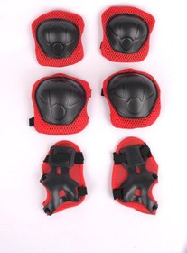Resim F-sports Dizlik Dirseklik Koruyucu Seti Kırmızı FR38811 