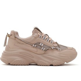 Resim Derimod Kadın Koyu Pudra Kalın Tabanlı Sneaker 