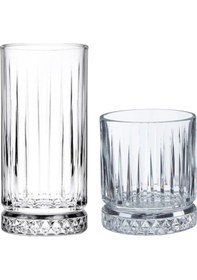 Resim Paşabahçe 4lü 8 Parça Elysia Su Bardağı Seti Şeffaf 