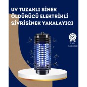 Resim Elektrikli Uv Işıklı Sivrisinek ve Böcek Öldürücü – Sessiz ve Güvenli Tuzak 