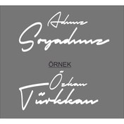 Resim Atagrafi Reklam İsim Soyisim İmza Sticker 
