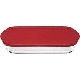 Resim Paşabahçe 59124 Dikdörtgen Borcam Plastik Kapak 3850 cc 