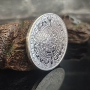Resim 1 adet Maya Uygarlığı Anma Madalyası, Aztek Takvimi Metal Hatıra Eşyası, Zarif İşçilik Şanslı Meydan Okuma Madalyası, Koleksiyonluk Eser, Yenilikçi Hediye, Ev Dekor Süsü, Kokusuz 