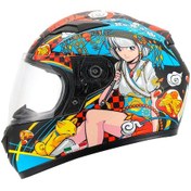 Resim Sway Sw 815k Spırıt Full Face Kapalı Kask Kırmızı - Mavi 