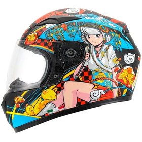 Resim Sway Sw 815k Spırıt Full Face Kapalı Kask Kırmızı - Mavi 