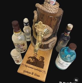 Resim Osmanlı Musluklu Lüks Alkol Çeşmesi | VIP Rakı Dispenseri - Kargo ücretsizdir / tr 