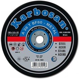 Resim Karbosan 180X3.0 Metal Kesme Taşı - 25 Adet 