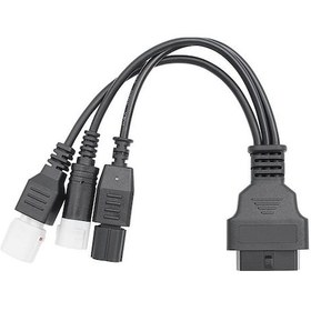 Resim Vkemall Motosiklet Obd kablosu Canbus Bağlantı Kablosu 3/4/6 Pin Obd2 3'lü Adaptör Siyah Beyaz 