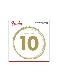 Resim Fender 0730070402 80/20 Bronze Ball End Akustik Gitar Teli 10-48 