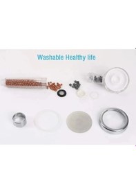 Resim Mintev Filtreli Arıtmalı Boncuklu Set Su Tasarruflu Eco Duş Başlığı Krom Hortum Ve Mafsal Diğer 