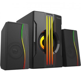Resim Mikado MD-254 2+1 25W(5w*2+15w) Usb+SD+Fm Bluetooth Destekli RGB Ses Sistemi 