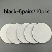 Resim Gateesat Siyah 5 Çift Çift Taraflı Yapışkan Sabitleyici Yatak Örtüsü Minder Halı 