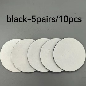 Resim Gateesat Siyah 5 Çift Çift Taraflı Yapışkan Sabitleyici Yatak Örtüsü Minder Halı 