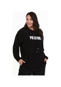 Resim Myline Kadın Baskılı Kapüşonlu Sweatshirt 