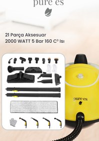 Resim pure es P501 Yüksek Basınçlı Buharlı Temizleyici Sarı 