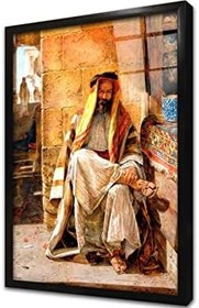 Resim Oryantalist Arap Çerçeveli Cam Tablo 20x30 cm CB21339 