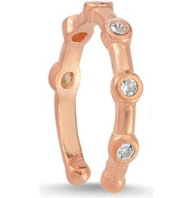 Resim Rose Gümüş Altı Taşlı Kıkırdak Küpe G184Kpr3 Altınsepeti 