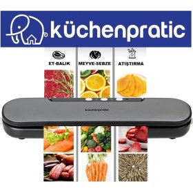 Resim Küchen Pratic VS6910 Ev Tipi Elektrikli Vakum Makinesi + 10 Adet Vakum Poşeti 