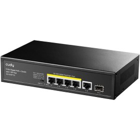 Resim Cudy GS1005PTS1 1 Port Gigabit+ 4 Port Gigabit 120W PoE+1 Port SFP Gigabit Metal Switch 2 YIL GARANTİLİ - ADINIZA FATURALI - AYNI GÜN KARGO