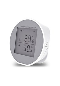 Resim Vkemall Tuya Wifi Sıcaklık Nem Sensörü Akıllı Higrotermograf Ölçer Yüksek Ve Düşük Sıcak Beyaz 
