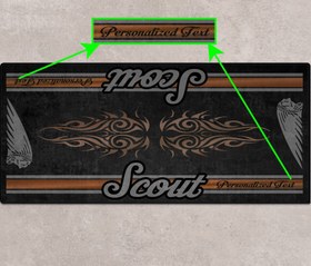 Resim SCOUT ROGUE SIXTY İçin Tasarlanmış Motosiklet Matı - MM7324 - Titanium Metallic Smoke / Standart / 220cm x 100cm 