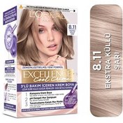 Resim Loreal Paris Excellence Cool Creme - Krem Saç Boyası No: 8.11 Ekstra Küllü Sarı 