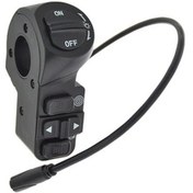 Resim Zcjb Magideal Siyah 3'ü 1 Arada Bisiklet Anahtarı Elektrikli Bisiklet Scooter İçin Korna Anahtarı 