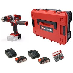 Resim Einhell TE-CD 18/48 Li-ı Akülü Darbeli Vidalama + 2 X 2.5 Ah Akü + 32 Parça Uç Seti Çantalı 