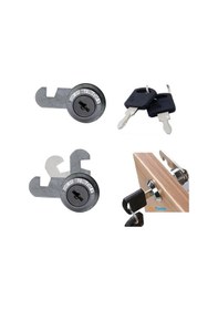 Resim Zhltools Dolap Çekmece Kilidi Mandallı Çekmece Kilidi 2 Anahtarlı Mobilya Dolap Kilit 
