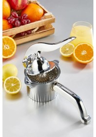 Resim Nishev Döküm Paslanmaz Metal Sıkacak Limon Sıkacağı Portakal Narenciye Sıkıcı Pratik Mutfak Aleti 