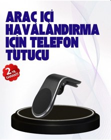Resim Güçlü Mıknatıslı Araç İçi Telefon Tutucu - Evrensel Uyum Çok Renkli 