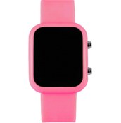 Resim tutkanstore Dijital Led Çocuk Saati Çocuk Saati (AKILLI SAAT DEĞİL) Pembe 