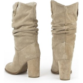 Resim Ziya, Kadın Hakiki Deri Çizme 1531050z25100670k Bej 1531050z25100670k 340 Bej 