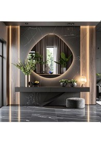 Resim Zynor Günışığı Lazer Kumlamalı Lavabo & Banyo Aynası Dokunmatik Sensörlü 90 X 90 