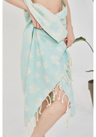 Resim Cottoviva Organik Pati Desenli Peştamal, Havlu, Hamam, 