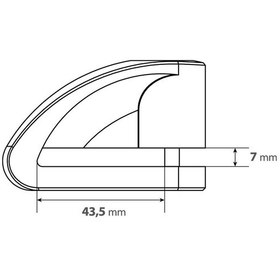 Resim Lampa Stone Kırmızı 5,5mm Disk Kilidi 2 Anahtarlı 90589 