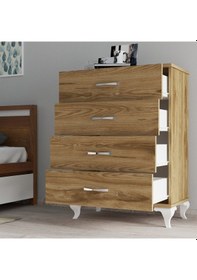 Resim Moxen S3 Şifonyer Ceviz 