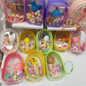 Resim 1 Adet/3 Adet/5 Adet Sevimli Karikatür Hayvan Araba Süsleri - Paskalya & Anneler Günü Dekoratif Küçük Eşyalar Pastel Boncuklar ve Ponponlarla, Elde Yıkanabilir Beyaz Araç Dekoru, Parti Hediyeleri, Renkli Bölmeli Saklama Kapları, Eğlenceli Tasarım, Erkekler ve Kadınlar İçin Uygun 