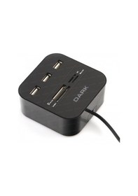 Resim Dark Ucr202 Pro Duo Dk Ac Ucr202 Kart Okuyuculu Usb Çoklayıcı 