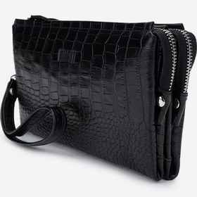 Resim Valmenti Erkek Hakiki Deri Siyah Kroko El Çantası 147 892 Erk Cnt Y25 Sıyah Kroko Siyah 