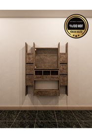 Resim rafineritasarım ELİPS Posta Kutusu MDF 6 ' LI GRİ 