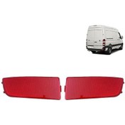 Resim Youtek Mercedes Sprinter W906 06-16 Ve Crafter 2e Arka Tampon Reflektörleri - Sol + Sağ, Kırmızı Abs Malzeme, Tam Uyumlu 