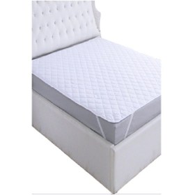 Resim Evony Kapitoneli Sıvı Geçirmez Alez 200x200 Cm Tek Kişilik Köşe Lastikli Beyaz 