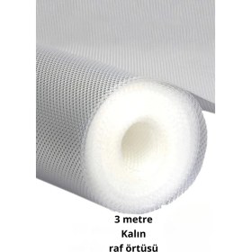 Resim Alvo Store Premium 3 Metre Pıtırcıklı Kaydırmaz Şeffaf Raf Örtüsü Halı Kaydırmaz 45 CMX3M Kalın Kaliteli Folyo 