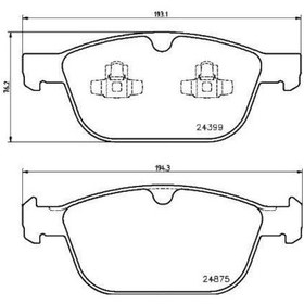 Resim Valeo 670381 - Ön Balata Volvo Xc60 D3 2008-2017 D4 12-17 D5 08- 