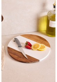 Resim Geate Mermer Akasya Kesme Tahtası 30 Cm Kahverengı Diğer 