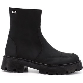 Resim Gönderi R Siyah Yuvarlak Burunlu Fermuarlı Bot Siyah 