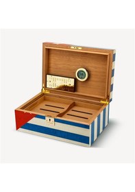 Resim Lubinski Cedar Puro Kutusu Humidor Cuba Flag 50s 