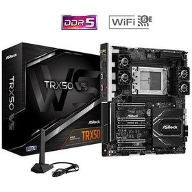 Resim Asrock TRX50 WS WIFI 6E AMD TRX50 WS 7600 MHZ (OC) DDR5 Soket AM5 Extended ATX Anakart 