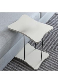 Resim Tekerlekli Yan Sehpa Çok Renkli 